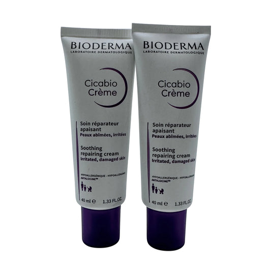 Bioderma cicabio soothing repairing cream 1.33 oz (pack of 2)