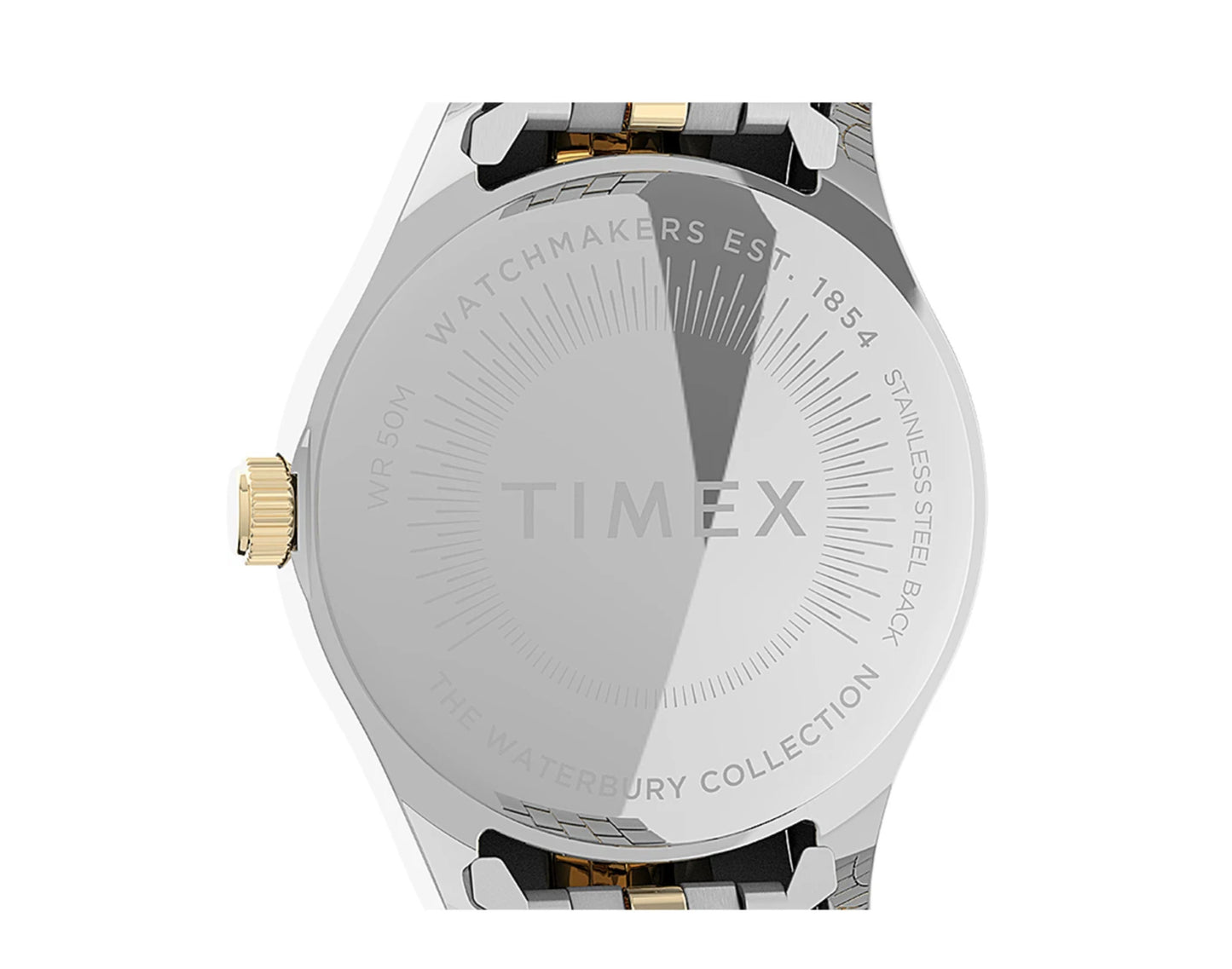 Timex waterbury legacy with swarovski� crystals 34mm stainless steel bracelet women's watch