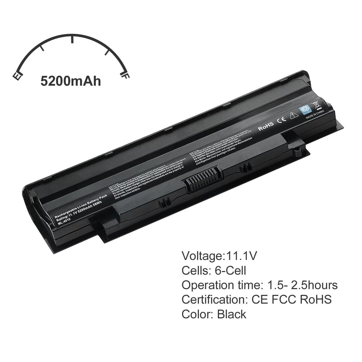 Battery for dell inspiron n3110 n4110 n4120 n4050 n5110 n5020 n5030 n5040 n5050