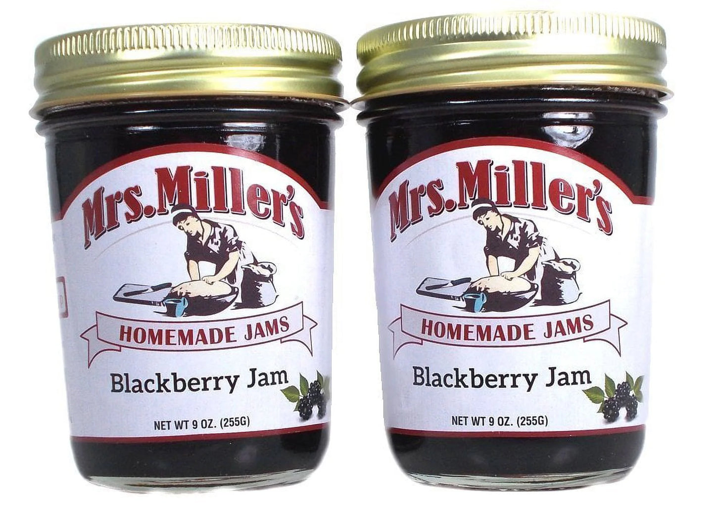 (price/case)mrs. miller's blackberry jam 12/9oz, 571416