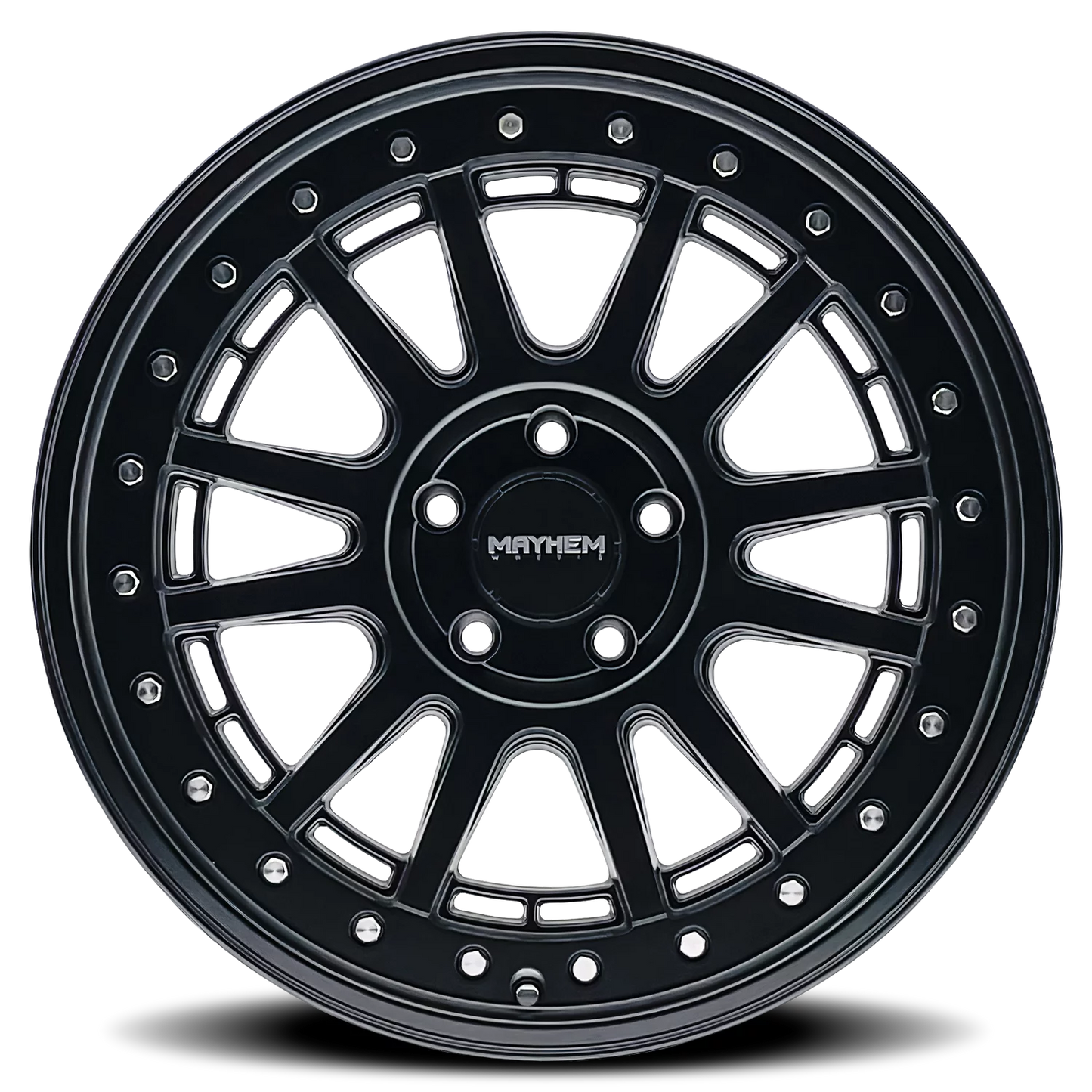 18x9 mayhem compass matte black wheel 5x5 (0mm)