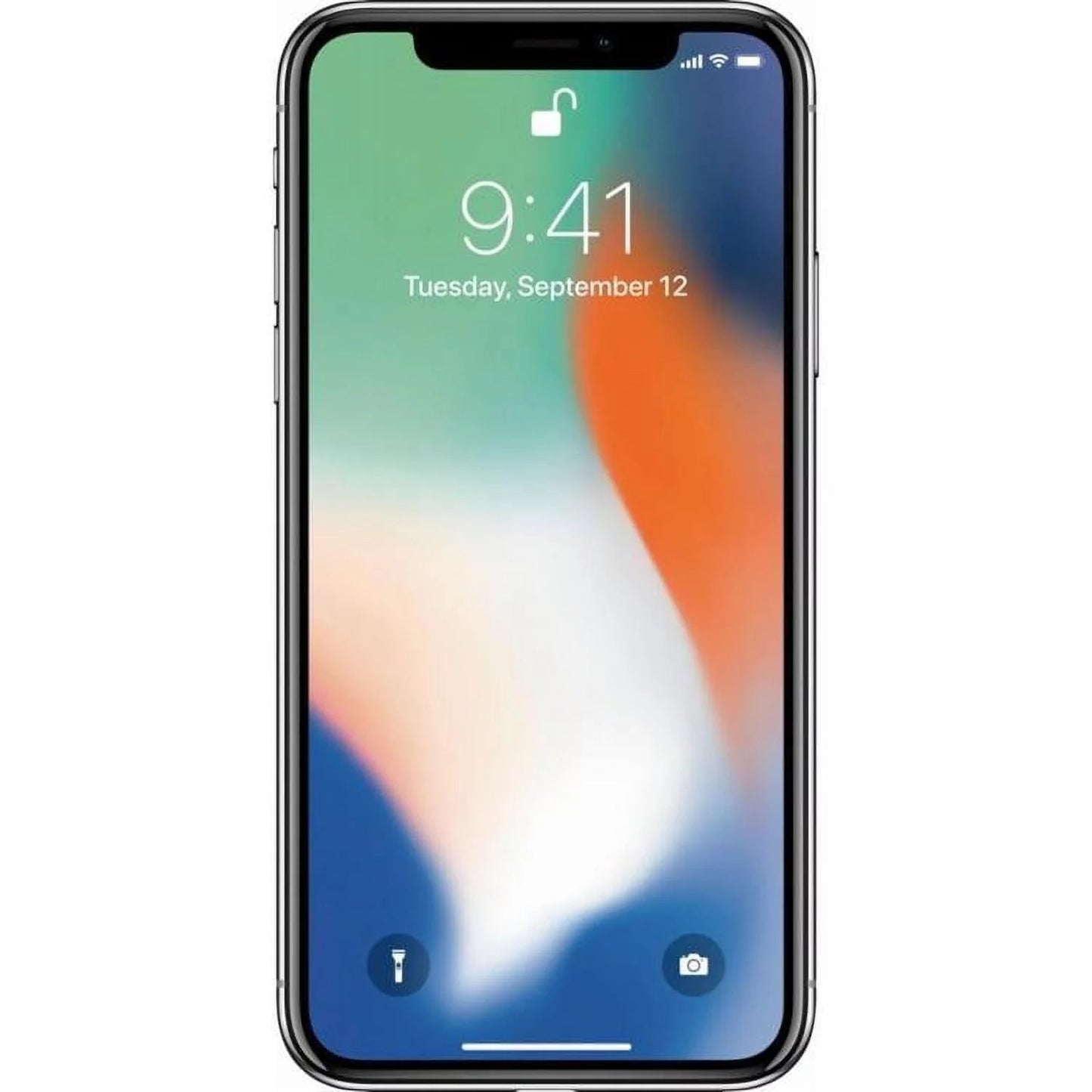 Apple iphone x a1865 (fully unlocked) 64gb silver (used - grade a)