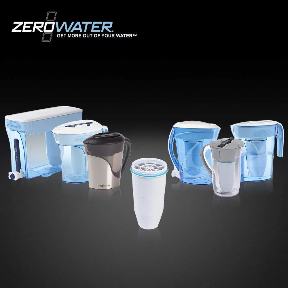 Zero water replacement filter for pitchers & dispenser  zr-008 (8 pack)