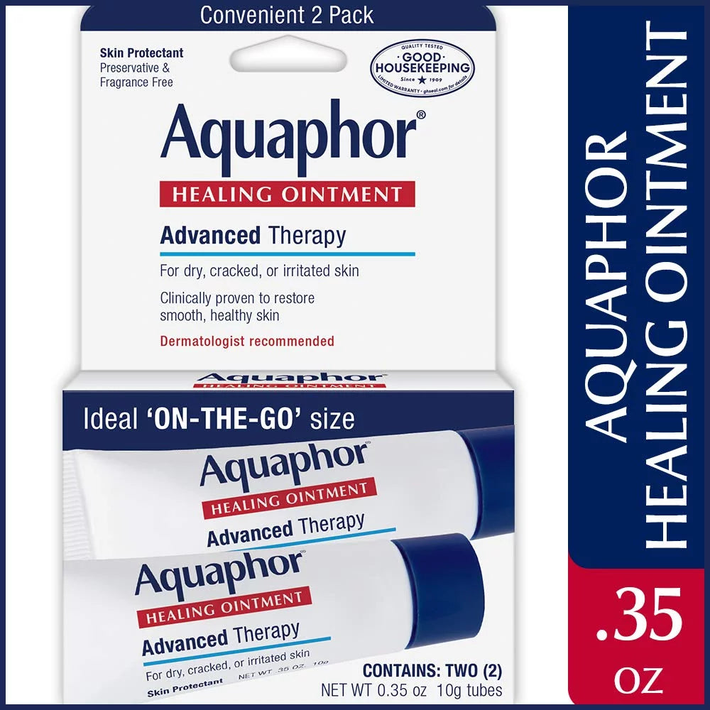 Aquaphor baby healing ointment advanced therapy 2 tubes 0.35 oz (pack of 4)