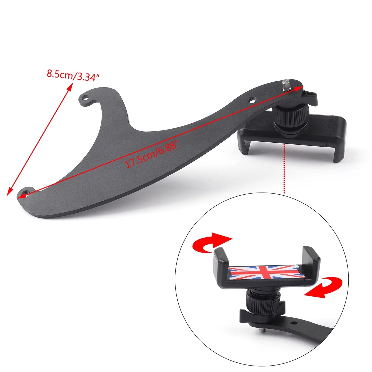 360°rotation car phone mount cradle holder stand for mini cooper f54 f55 f56 rd