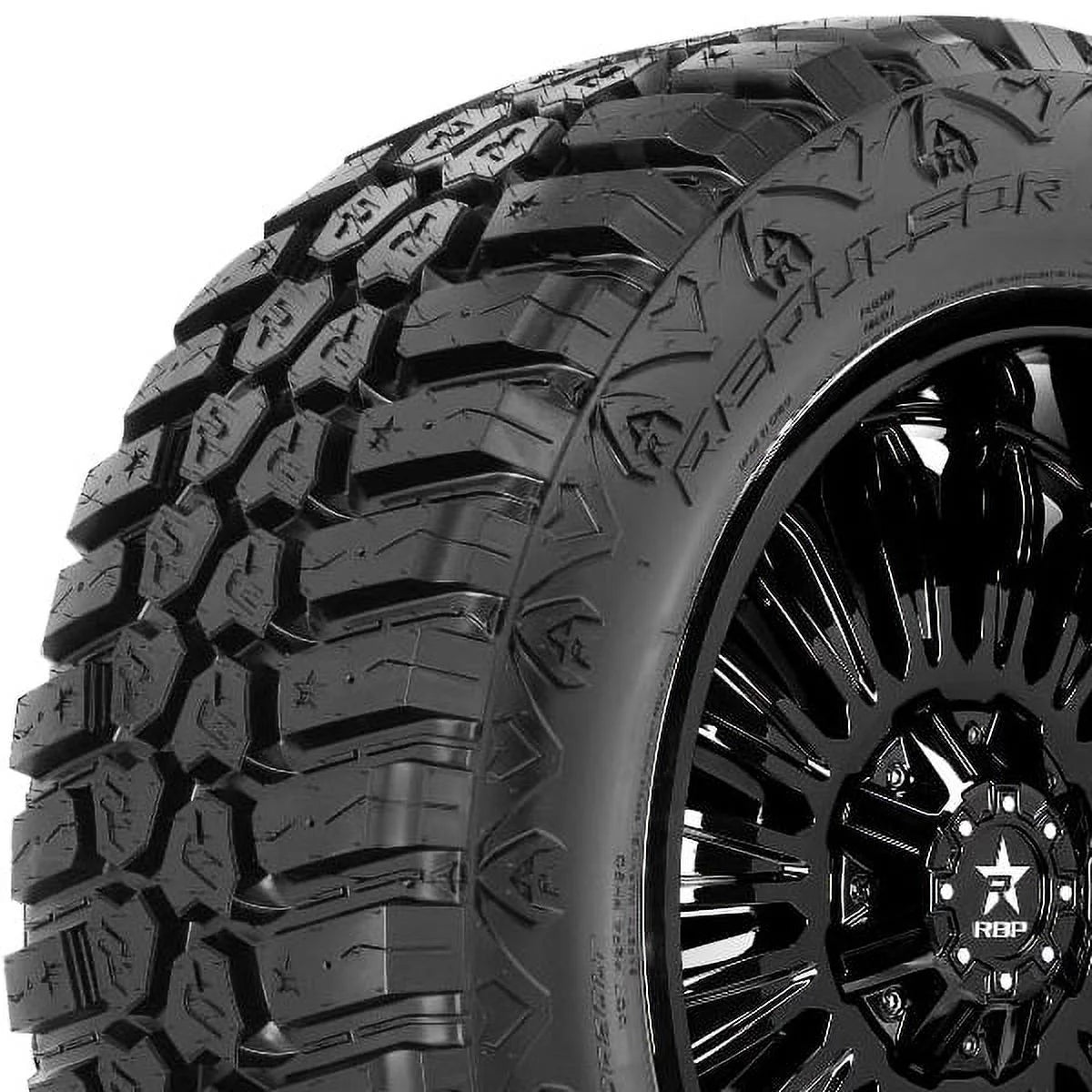 4 rbp repulsor m/t rx 35x13.5x20 124q 10 ply/e mud tires, truck/suv, off road rbpst20135010 / 35/13.5/20 / 3513.520