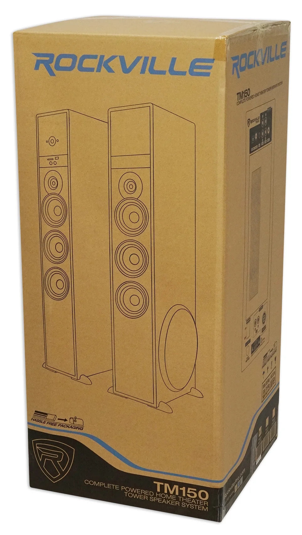 Tower speaker home theater system w/sub for sony smart television tv-black