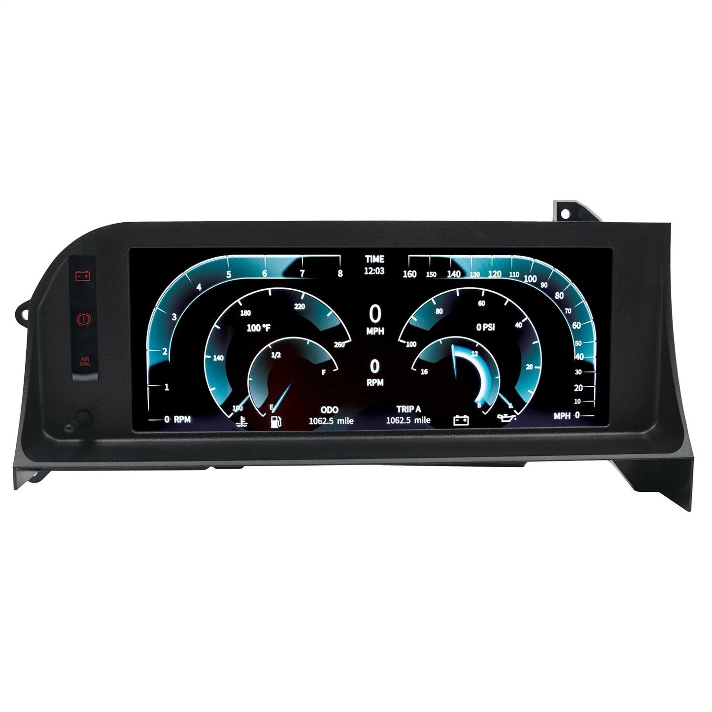 Auto meter meter 7007 invision direct fit digital dash lcd 87-93 ford mustang fox black