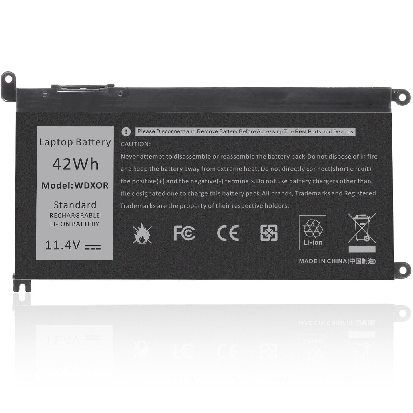 Wdxor wdx0r battery for dell inspiron 15 5565 5567 5568 5578 13 5368 5378 5379