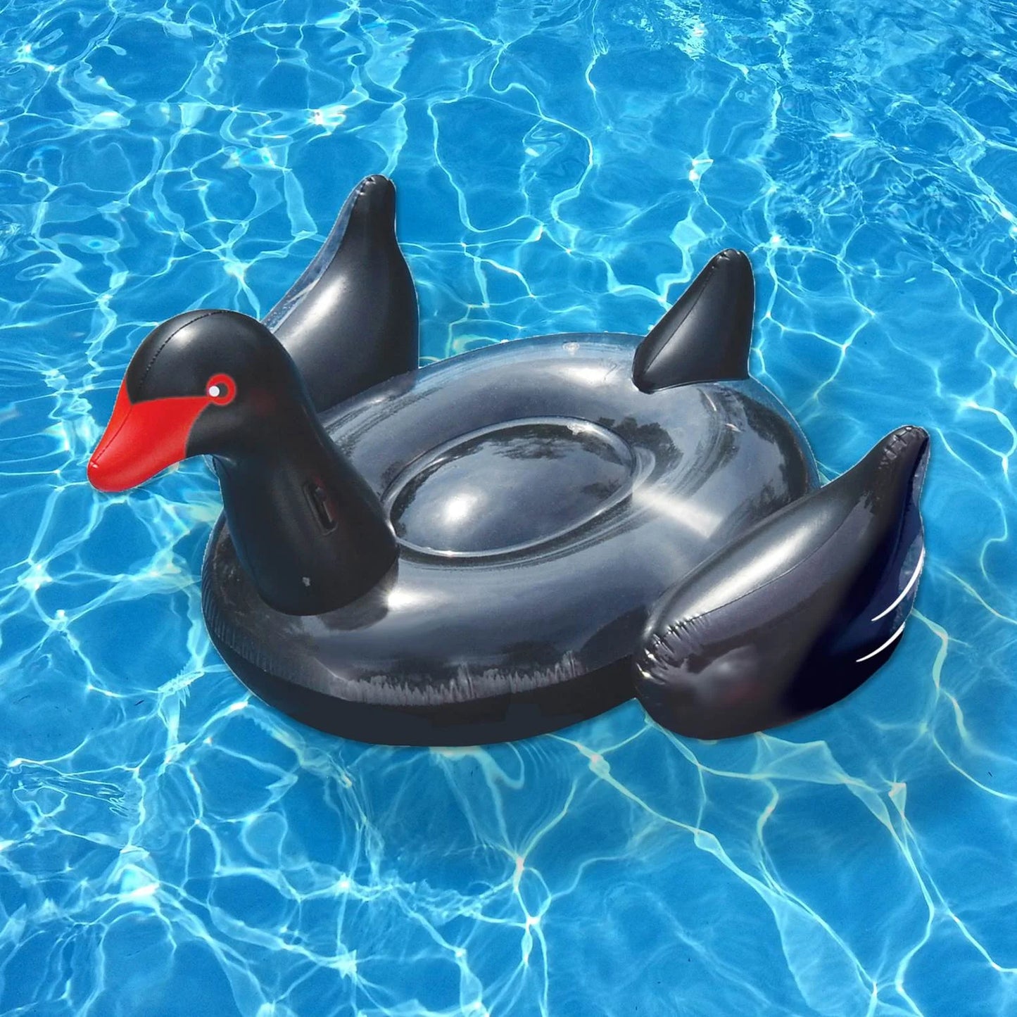 Swimline vinyl giant pool float, black