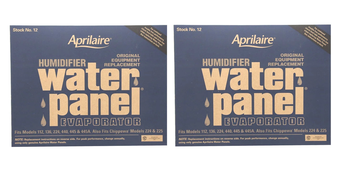 Aprilaire 12 water panel 2 pack for humidifier models 112, 224, 225, 440, 445, 448