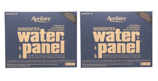 Aprilaire 12 water panel 2 pack for humidifier models 112, 224, 225, 440, 445, 448