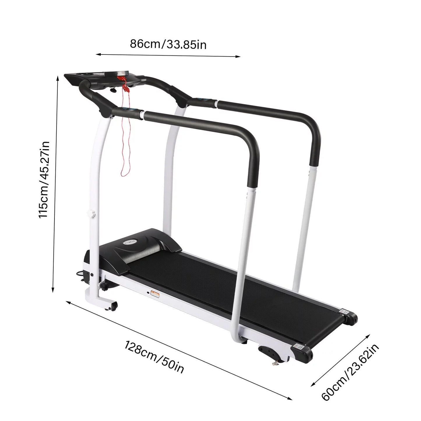 Treadmill for elderly indoor exercise 0.5-6km/h(0.3-3.7mph)  electric walking running machine