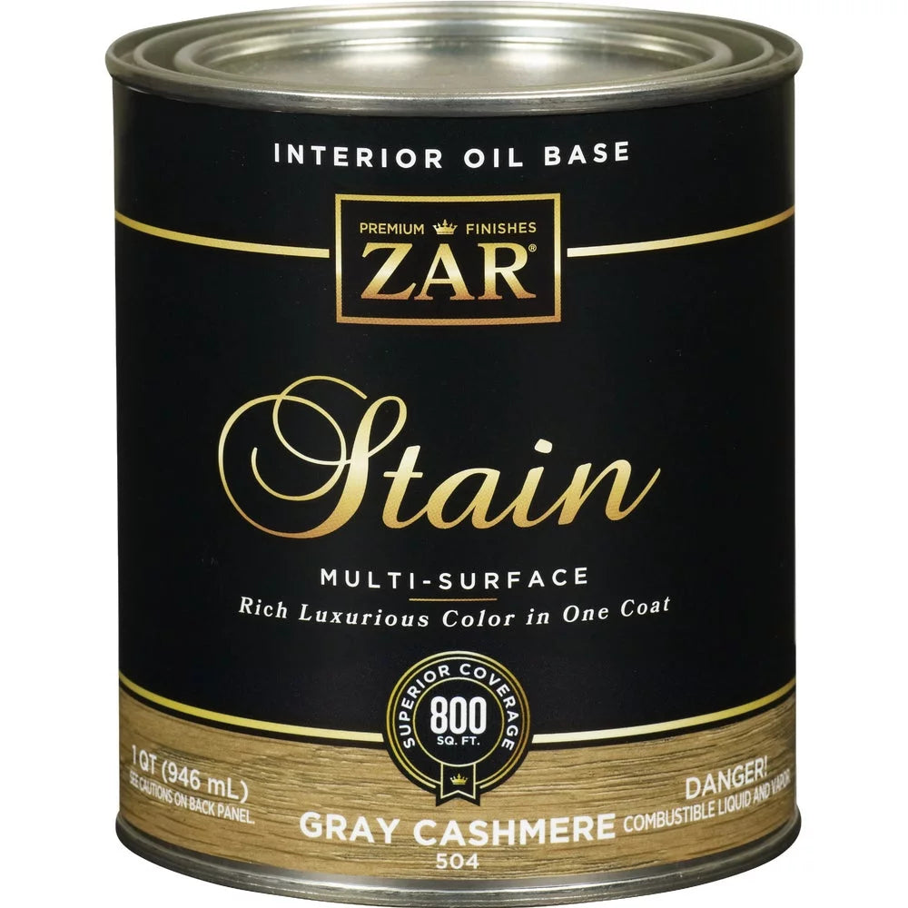 1 pk, zar 1 qt. cashmere gray oil-based multi-surface interior stain