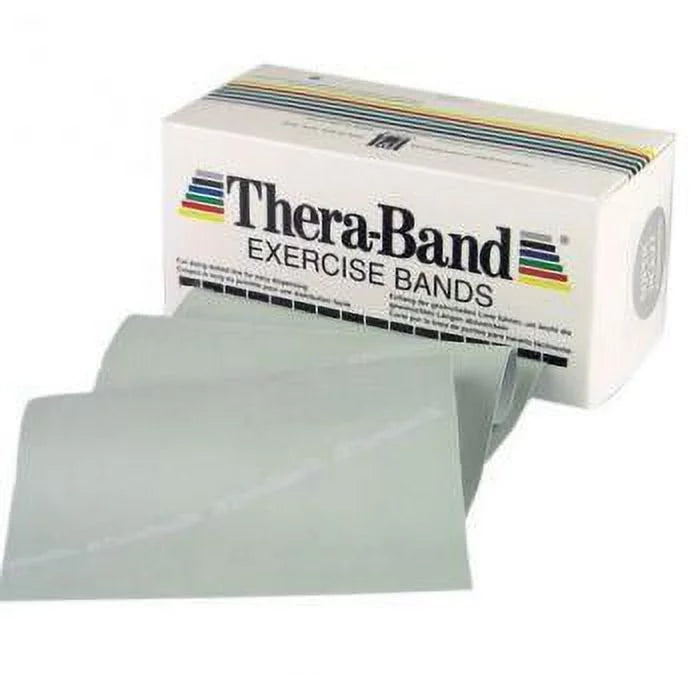 Theraband professional latex resistance bands, 6 yard roll resistance level: silver