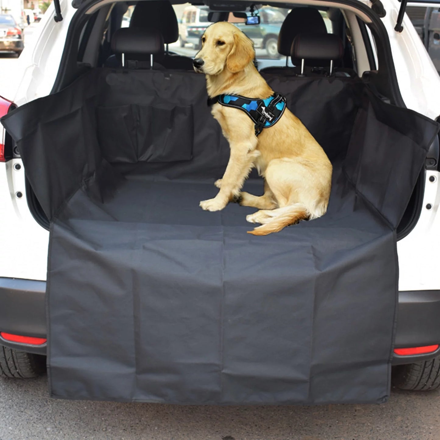 Thicker bite resistant oxford cloth car trunk pet mat trunk organizer mat dirtescape-proof protective mat dog seat cushion for suv sedan van