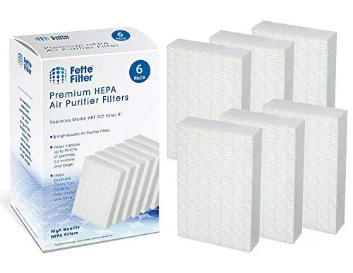 True hepa replacement filter pack compatible with honeywell filter r hrf-r3 hrf-r2 hrf-r1 (pack of 6)