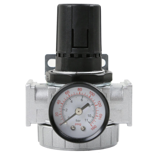 1/2" compressor in line compressed air industrial regulator heavy duty with gauge