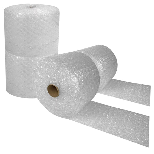 Uoffice bubble cushioning wrap roll - 260 ft x 12" wide - large 1/2" size bubbles