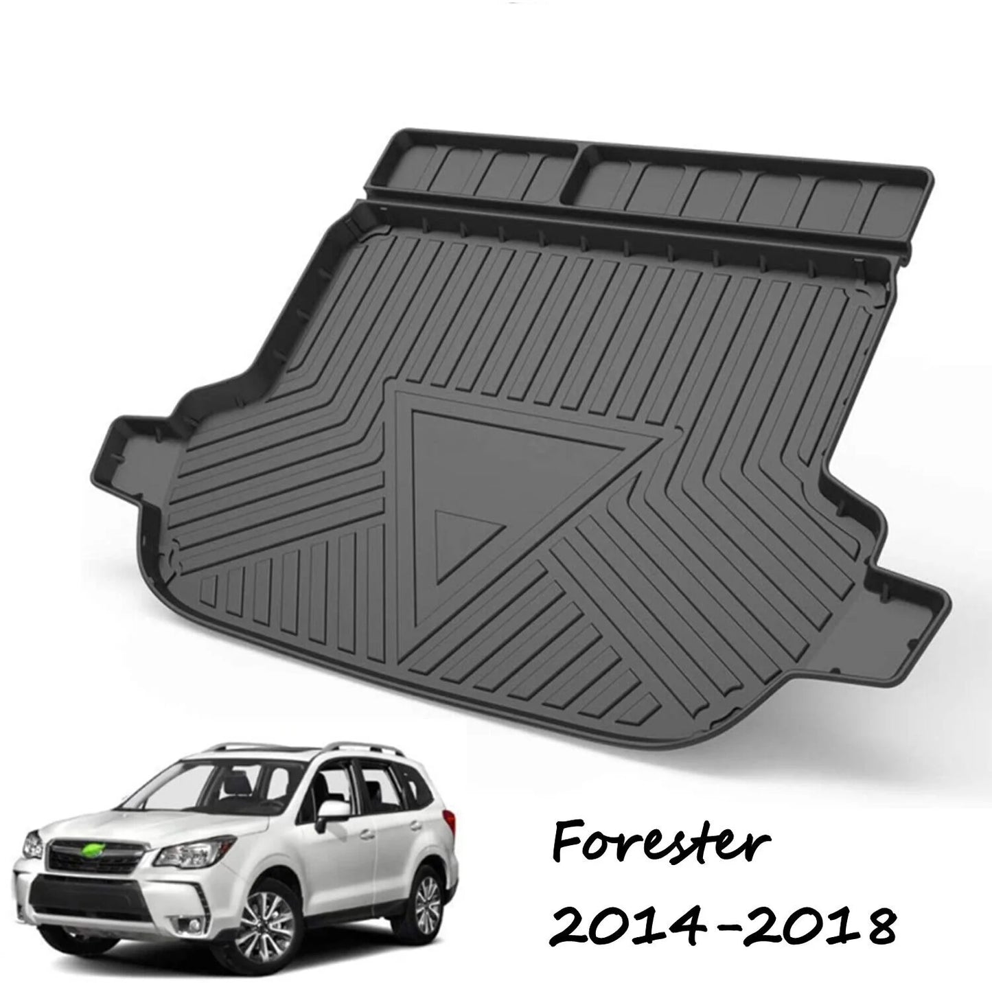 Trunk liner tpo cargo mats for 2014-2018 subaru forester reliable protection