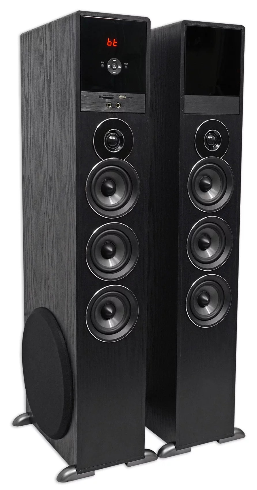 Tower speaker home theater system w/sub for sony smart television tv-black