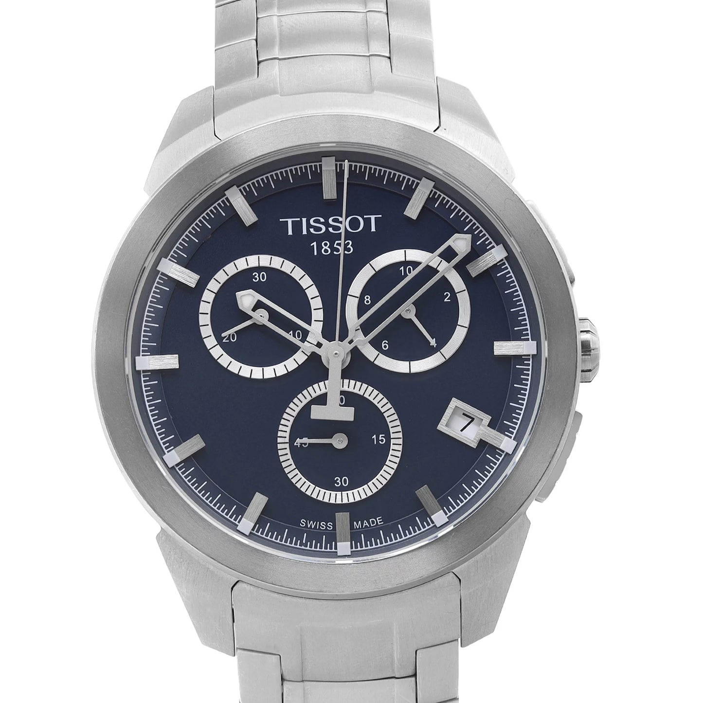 Tissot t-sport 43mm titanium blue dial mens quartz watch t069.417.44.041.00