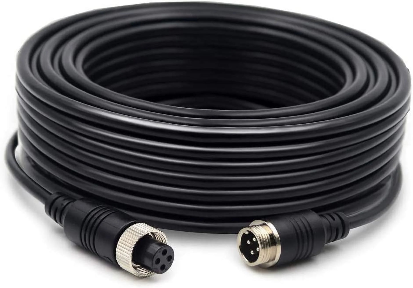 (34ft/10m backup camera extension cable,34ft backup camera wire,4pin aviation video extension cable,car video