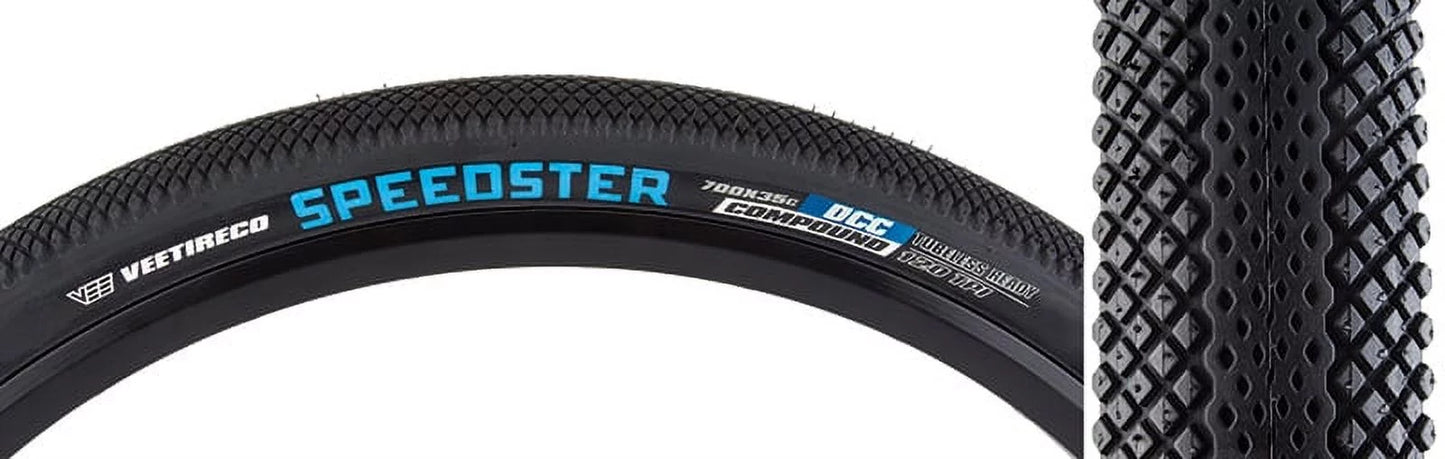 Vee tire co. speedster tire 700x35 tubeless blk 120tpi bproof aramid belt ebike