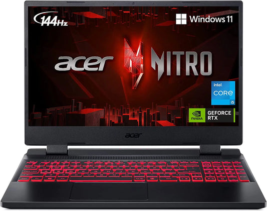 Acer nitro 5 an515-58-57y8 gaming laptop | intel core i5-12500h | nvidia geforce rtx 3050 ti laptop gpu | 15.6" fhd 144hz ips display | 16gb ddr4 | 512gb gen 4 ssd | killer wi-fi 6 | backlit keyboard