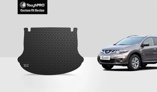 Toughpro - cargo mat compatible with nissan murano - all weather heavy duty (made in usa) - black rubber - 2004