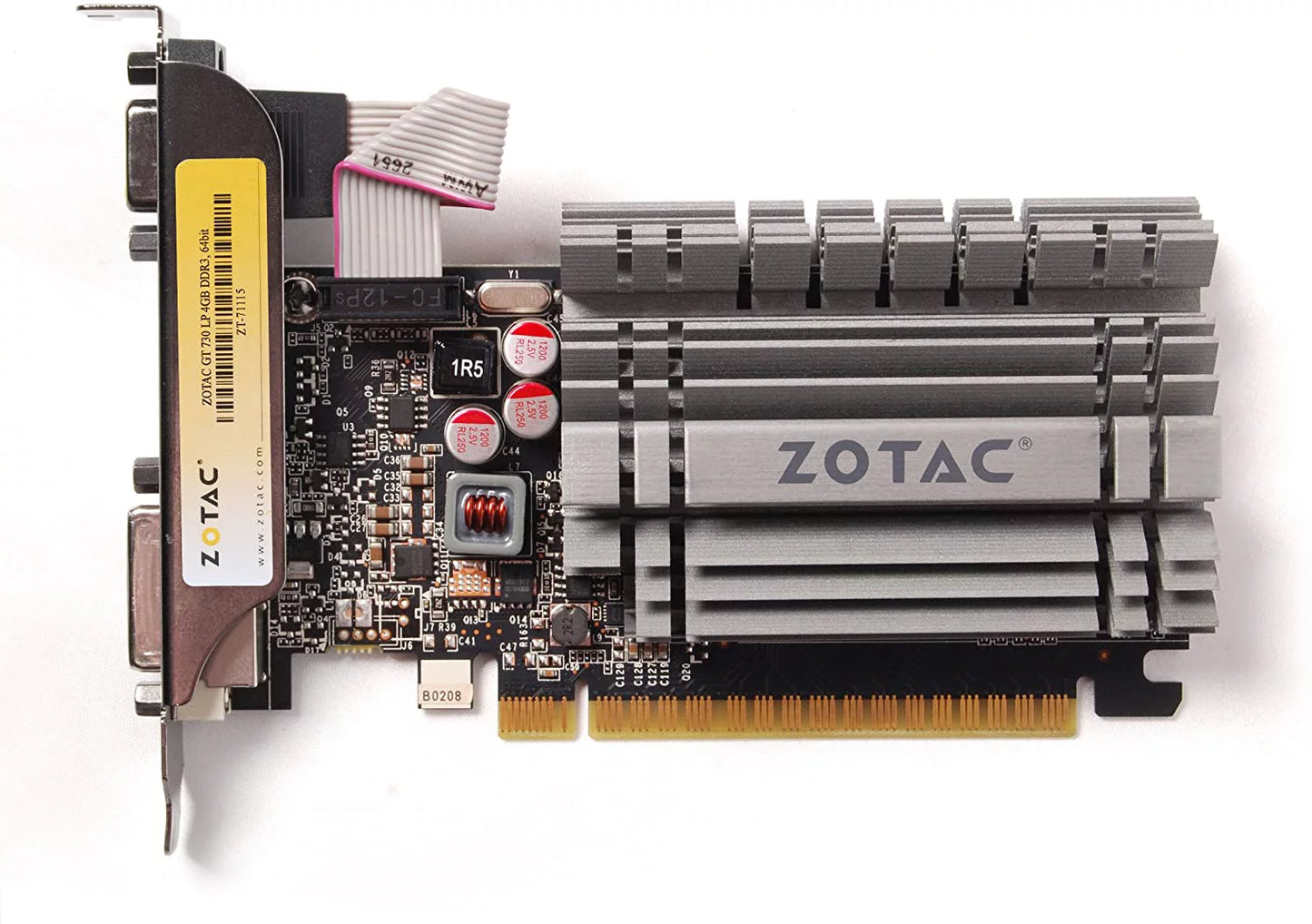 Zotac geforce nvidia gt 730 ddr3 pci-express 2.0 4gb graphic card zt-71115-20l