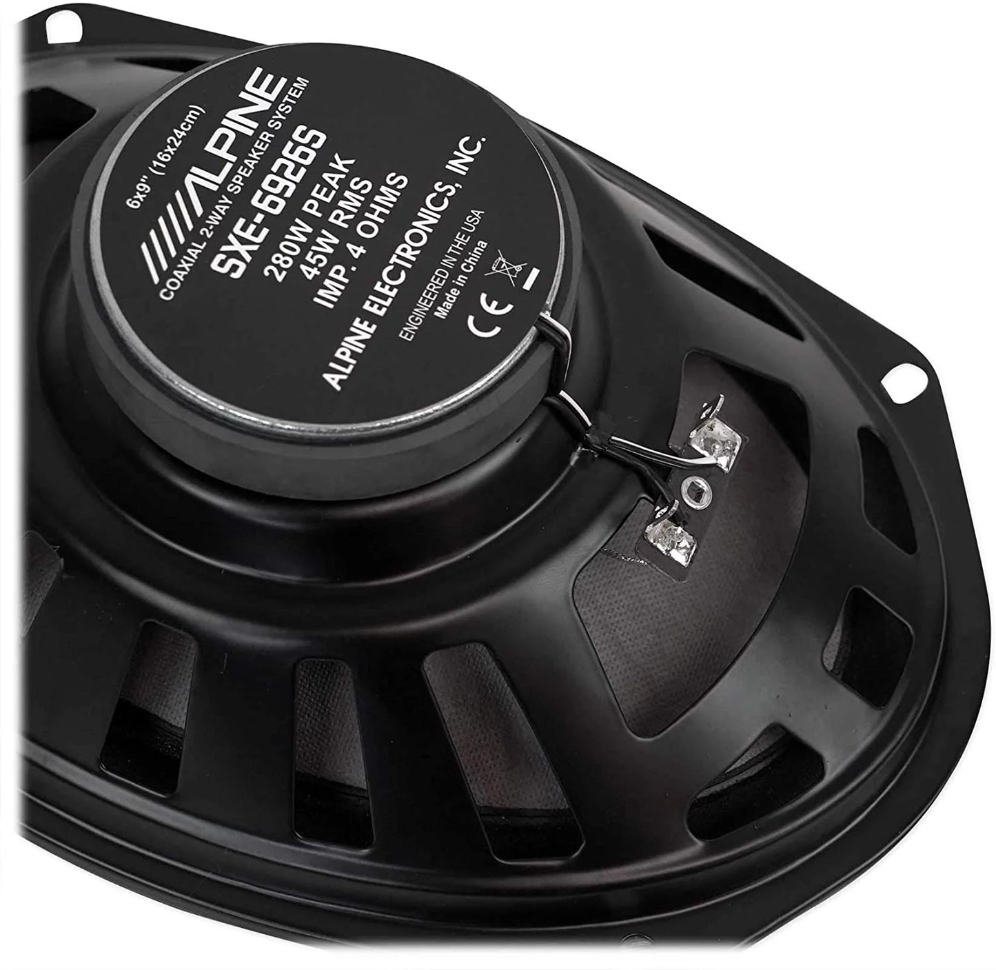 Alpine sxe-6926s 6x9 280 watt 2-way car audio coaxial speakers (pair)