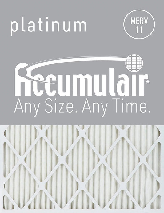 Accumulair platinum 16x25x4 merv 11 air filters (6 pack)