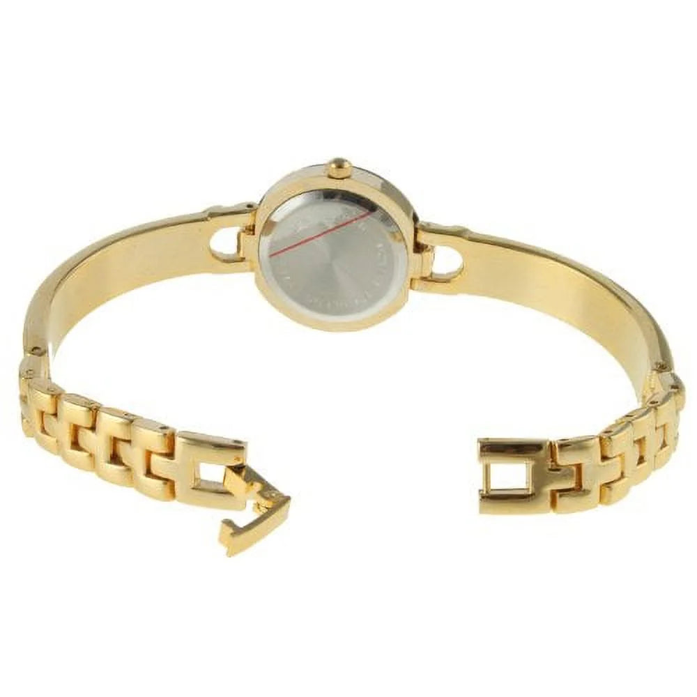 St3 women's gold-tone half bangle gift set watch