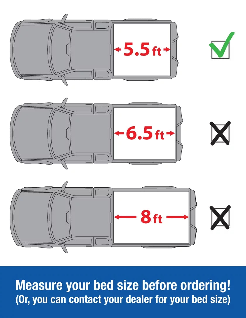 Tyger tg-bc3f1019 tri-fold pickup tonneau cover fit 09-14 ford f-150 (not raptor series) w/o utility track 5.5 feet (66 inch) trifold truck cargo bed tonno cover (not for stepside) 2010 2011 2012 2013
