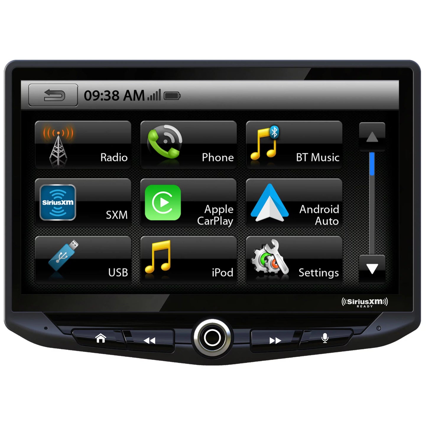 Stinger heigh10 10" in-dash infotainment system with sr-tac16h flush-mount dash kit compatible with 16-21 toyota tacoma