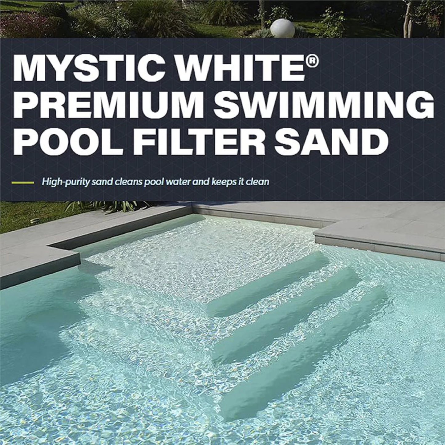 U.s. silica 50lbs mystic white ii swimming pool filter sand, white (3 pack)