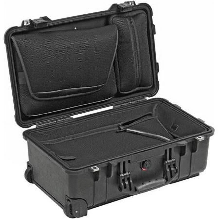 1510loc tsa laptop overnight watertight hard case with wheels, black