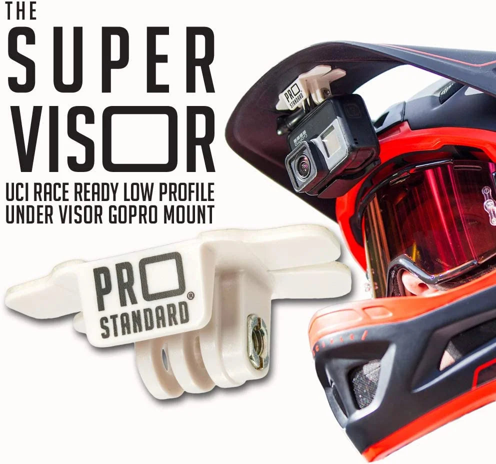 Super visor 2.0 low profile under visor helmet mount for gopro cameras