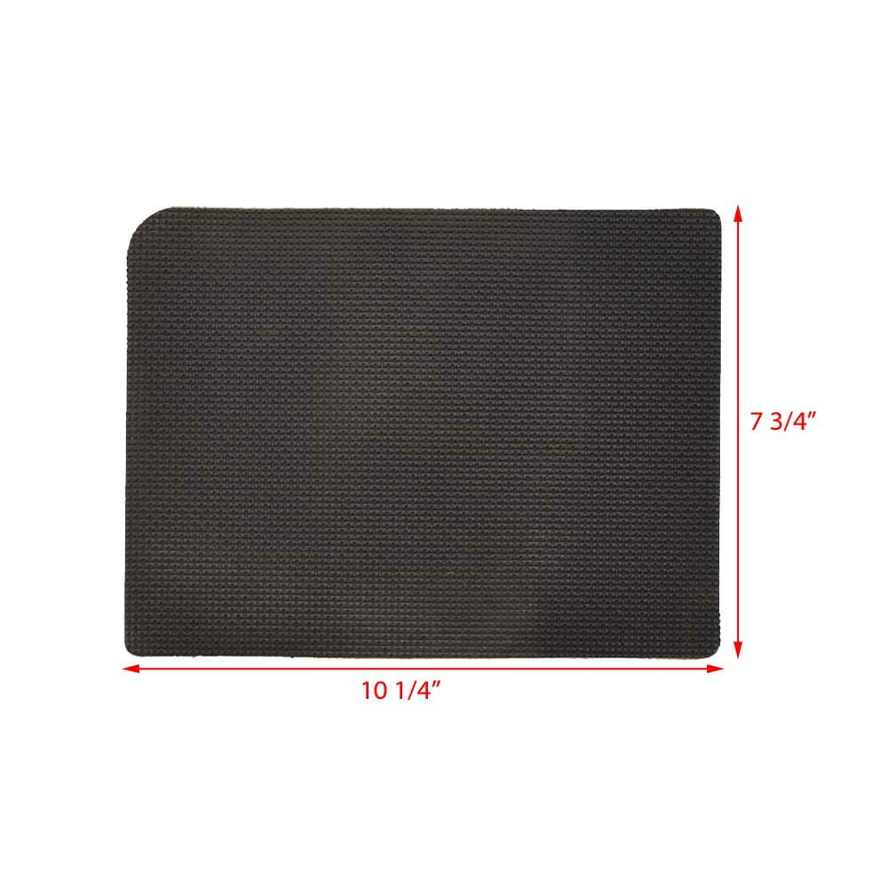 Tracker boat non-skid mat tm178157 | 10 1/4 x 7 3/4 inch black rubber