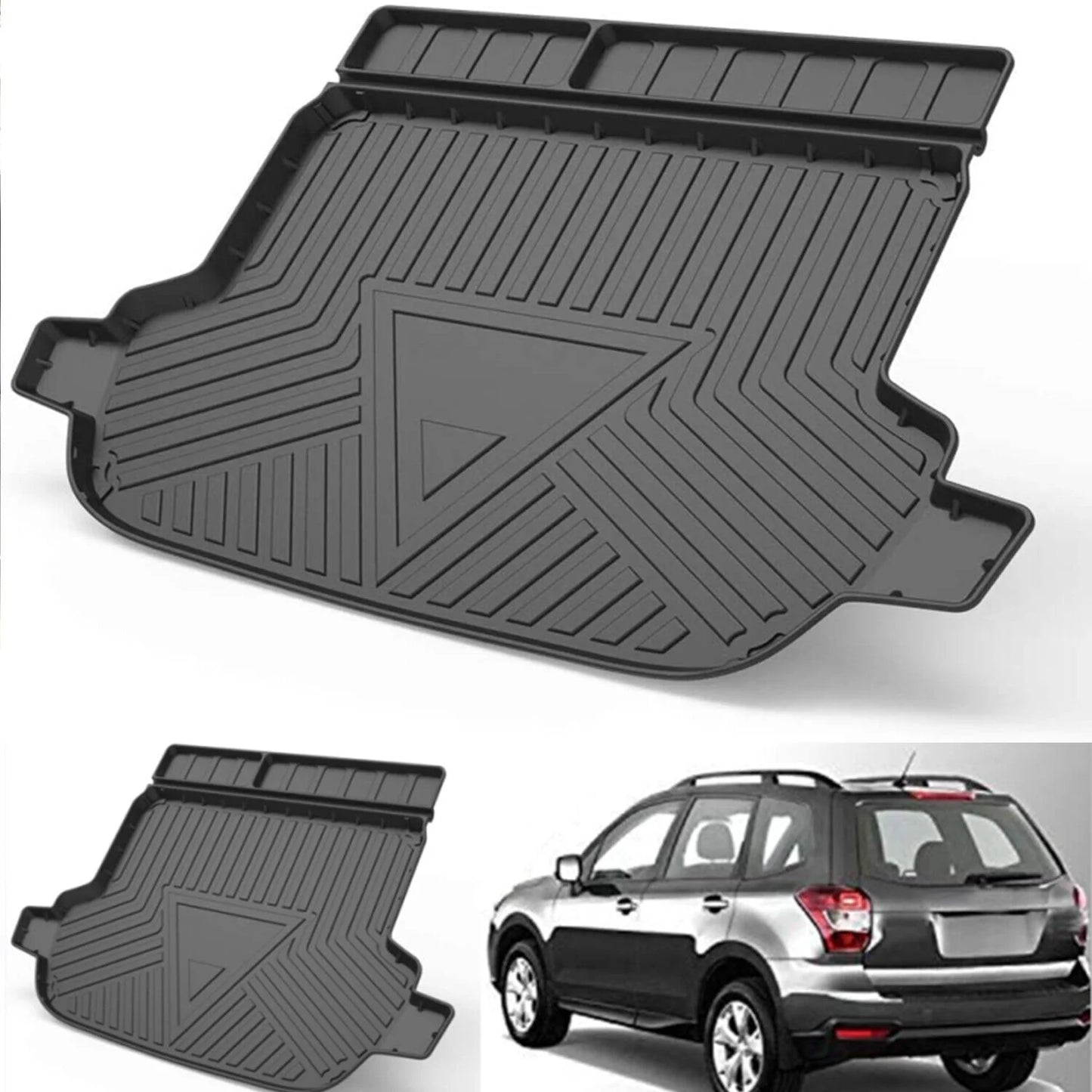 Trunk liner tpo cargo mats for 2014-2018 subaru forester reliable protection