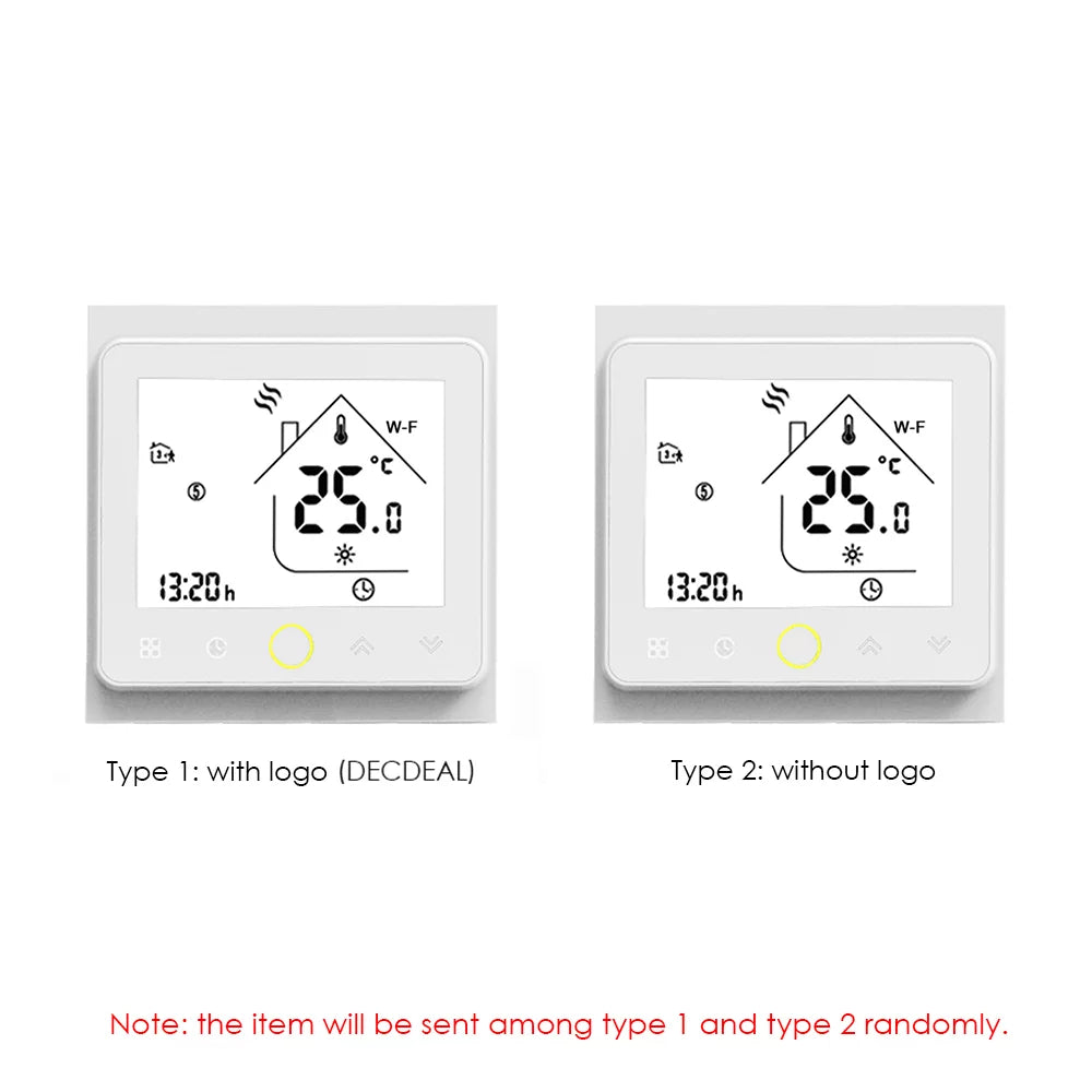 Tomshoo smart thermostat temperature controller wi fi control, compatible with home water/gas boiler