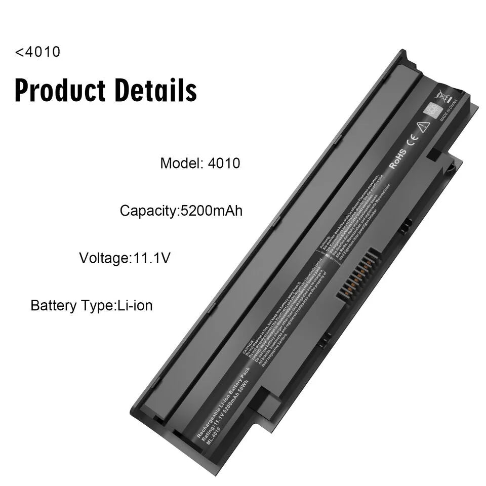 Battery for dell inspiron n4010 n4010d n5010 n5050 n5010d n5030 n7010 j1knd