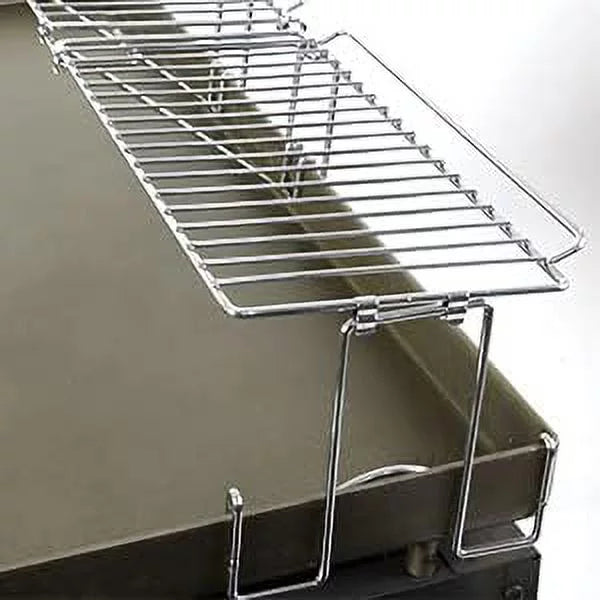 Yukon glory 31.5" stainless steel griddle warming rack designed for blackstone griddles