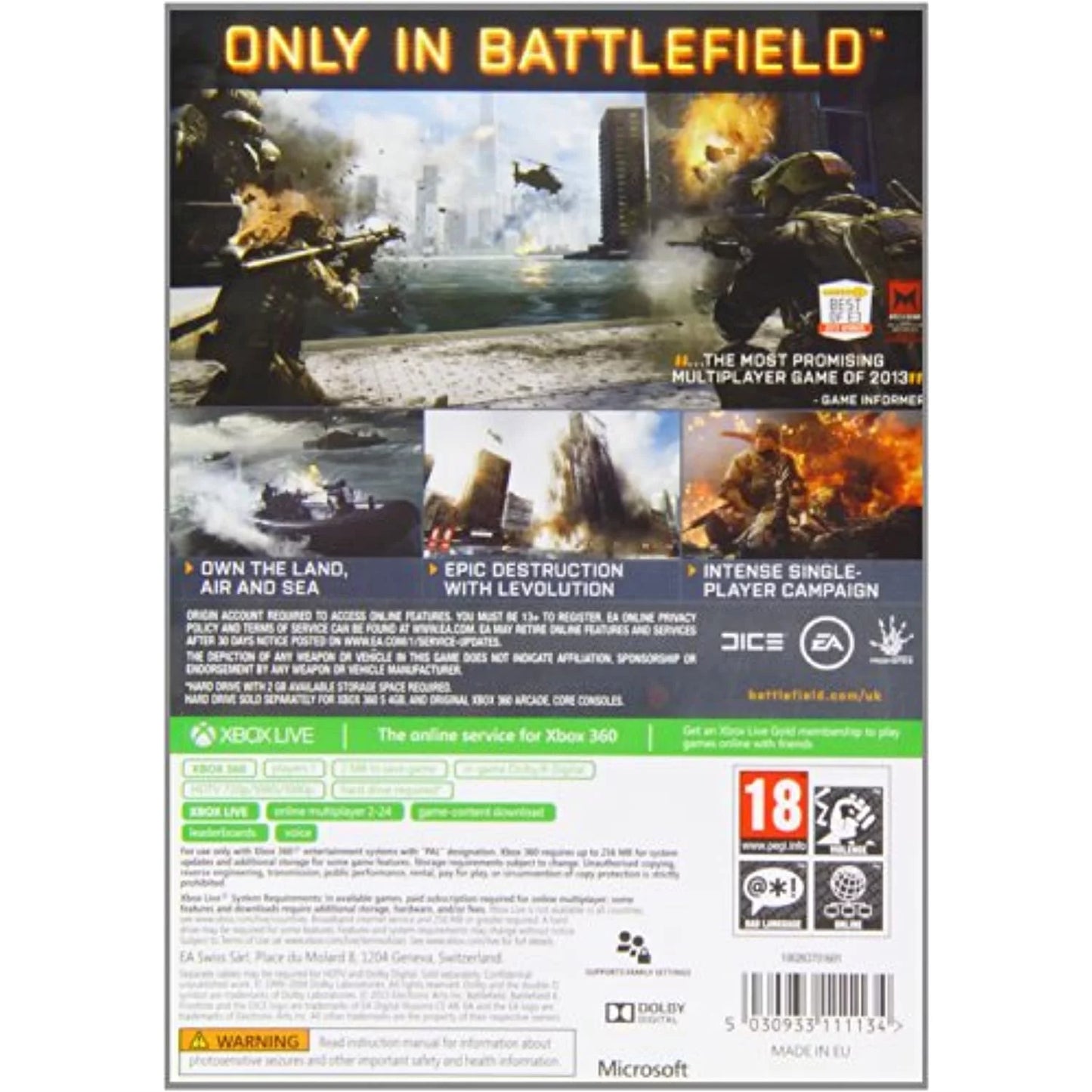 Battlefield 4 - standard edition (xbox 360)