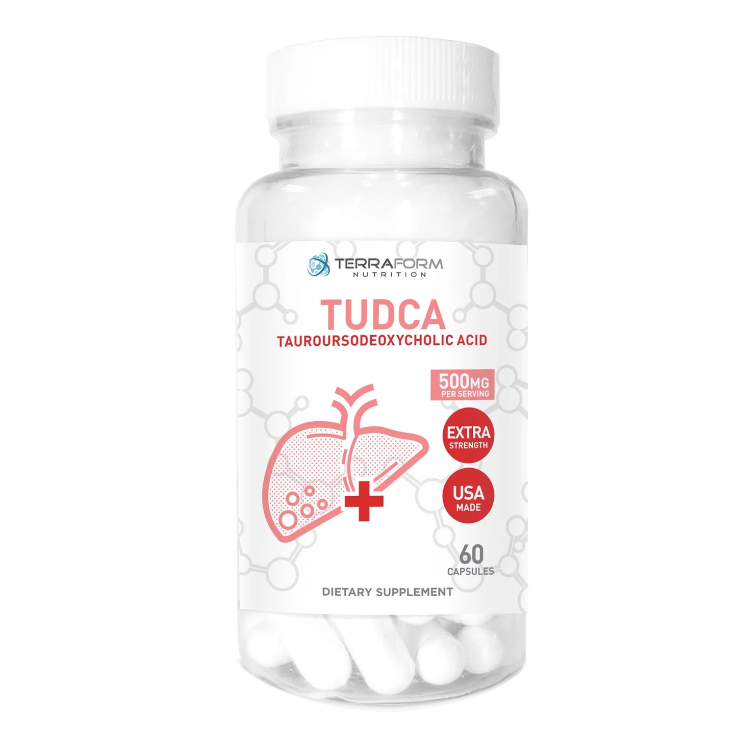 (3 pack) tudca (tauroursodeoxycholic acid) - 500mg - 180 capsules - help supports liver health