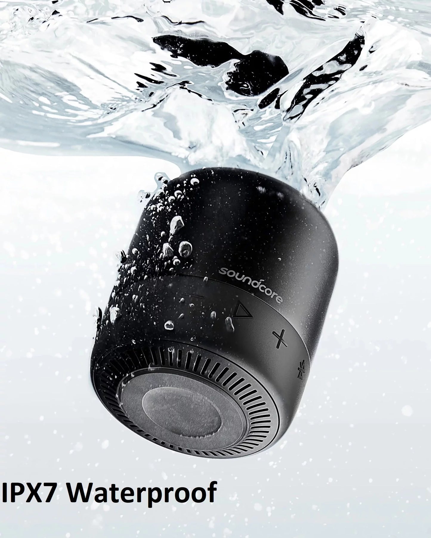 Soundcore by anker- mini 2 portable speaker | ipx7 waterproof | 15-hour playtime | black | a3107z11