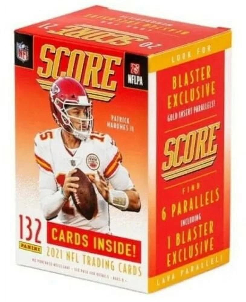 2021 panini score nfl football trading cards 1 blaster box new & sealed 132 card