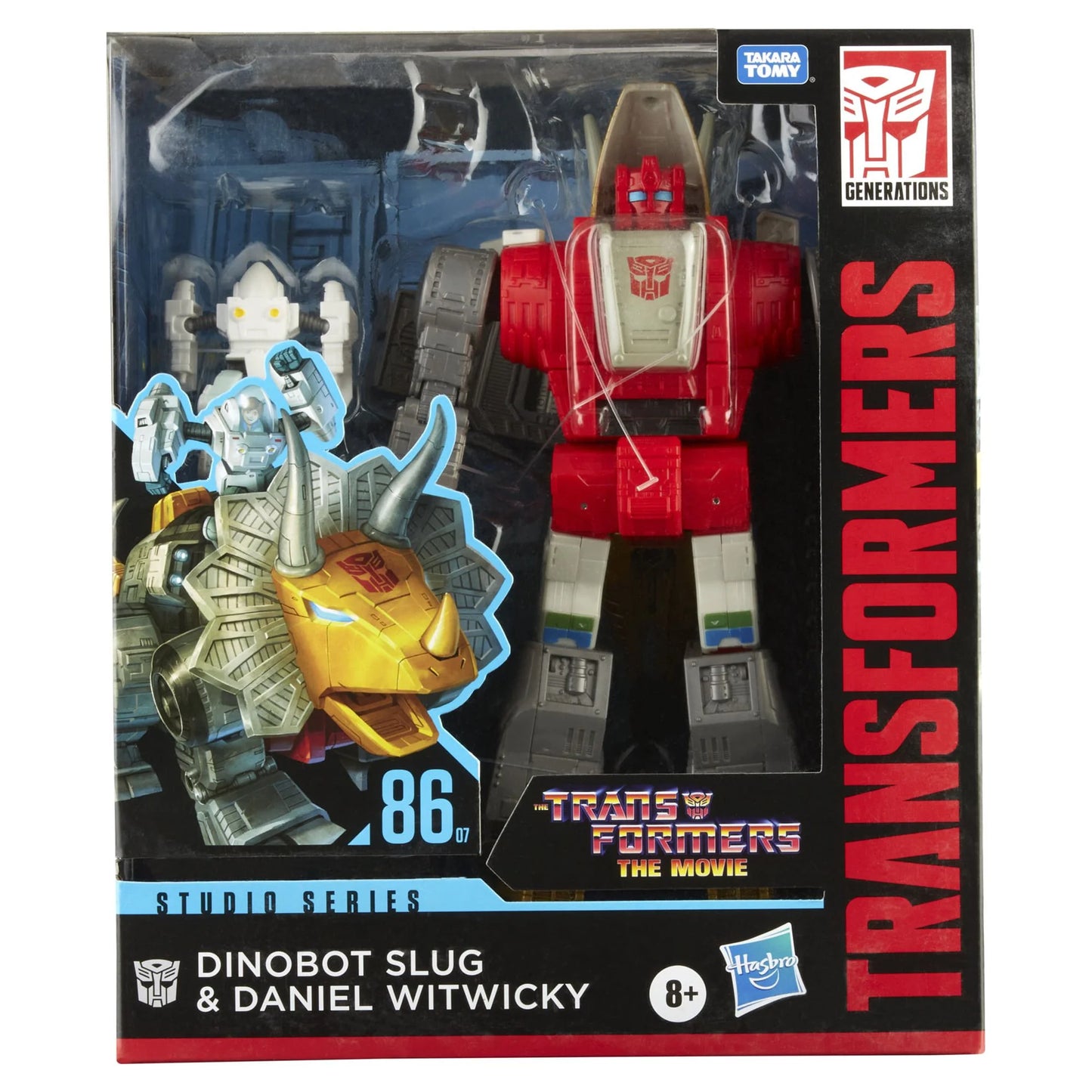 Transformers: studio series dinobot slug and daniel witwicky kids toy action figure for boys and girls (4”)