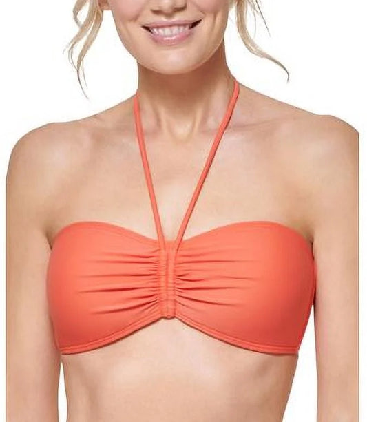 Tommy hilfiger emberglow convertible bandeau bikini swim top, us medium